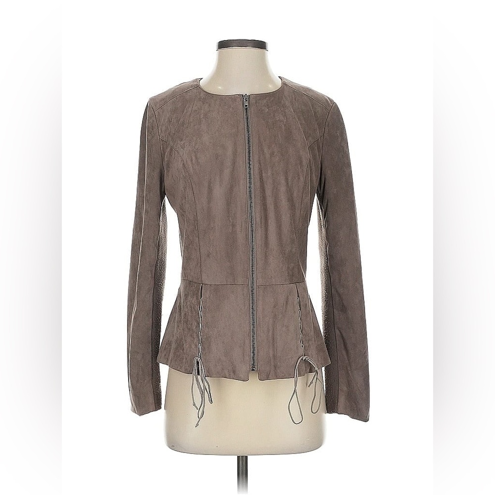 {KUT FROM THE CLOTH} Grey Suede Tassel Jacket